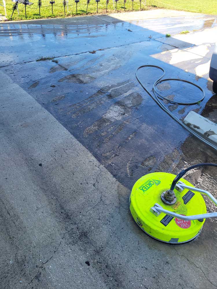 cement pressure washing